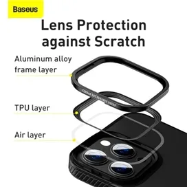قاب محافظ بیسوس آیفون Apple iPhone 13 Pro Max Baseus Air Armor Crystal Phone Case  ARJT000201