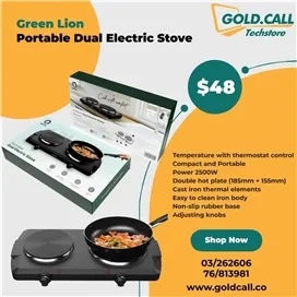 اجاق برقی سفری گرین لاین مدل GNPTDLESTOV توان 2500 وات