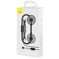 پنکه صندلی اتومبیل بیسوس Baseus Blustery Car Two-Headed Vehicle Fan CXJF-01 دارای دو فن