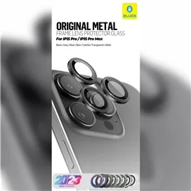 رینگ محافظ لنز اورجینال آیفون BLUEO ORIGIN METAL FRAME LENS PROTECTOR GLASS مناسب برای Apple iPhone 16