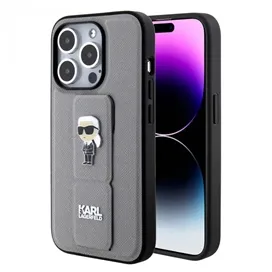 قاب کارل لاگرفلد مدل SAFFIANO LEATHER GRIP مناسب برای گوشی موبایل اپل آیفون 15 پرومکس