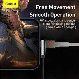 کابل لایتنینگ بیسوس Baseus Legend Series Elbow USB to iP CALCS-A01 طول 2 متر و توان 2.4 آمپر