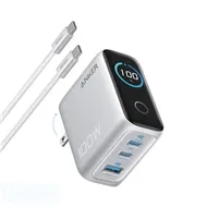 اداپتور 100 وات انکر مدل Anker Charger 3 Port 100W GaN II Fast Charging B121B