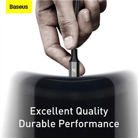کابل سه سر بیسوس Baseus Rapid Fast Charging Type-C to M+L+C CAMLT-SC01 توان 3.5 آمپر و طول 1.5 متر