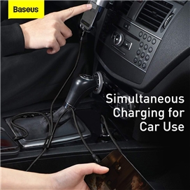 کابل سه سر بیسوس Baseus Rapid Fast Charging Type-C to M+L+C CAMLT-SC01 توان 3.5 آمپر و طول 1.5 متر