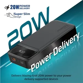 پاوربانک پرومیت مدل TORQ-20 ظرفیت 20000 میلی آمپر ساعت