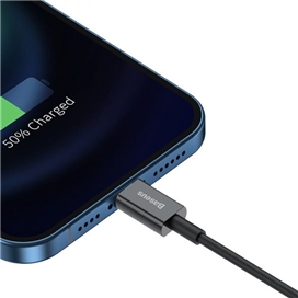 کابل لایتنینگ بیسوس Baseus Superior Series USB to iP CALYS-01 طول 25 سانتی متر و توان 2.4 آمپر