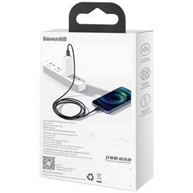 کابل لایتنینگ بیسوس Baseus Superior Series USB to iP CALYS-01 طول 25 سانتی متر و توان 2.4 آمپر