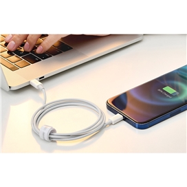 کابل لایتنینگ بیسوس Baseus Superior Series USB to iP CALYS-01 طول 25 سانتی متر و توان 2.4 آمپر