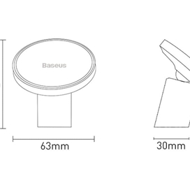 پایه نگهدارنده و هلولدر دوکاره بیسوس Baseus Magnetic Car Mount SULD-01