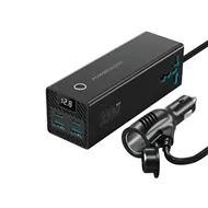 اینورتر فندکی خودرو 300 وات با دو خروجی 220 ولت پاورولوژی مدل PWCUQC038