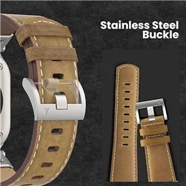 بند چرمی G-Tech Vintage Leather برای اپل واچ (44/45/46/49mm)
