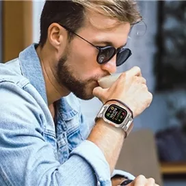 بند چرمی G-Tech Vintage Leather برای اپل واچ (44/45/46/49mm)