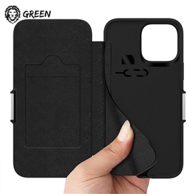 کیف Green مدل Wallet Folio مناسب برای Apple iPhone 13 Pro