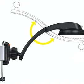 هولدر چندکاره بیسوس Baseus Easy Control Clamp Car Mount Holder Set SUYK000001 شفاف