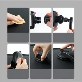هولدر چندکاره بیسوس Baseus Easy Control Clamp Car Mount Holder Set SUYK000001 شفاف