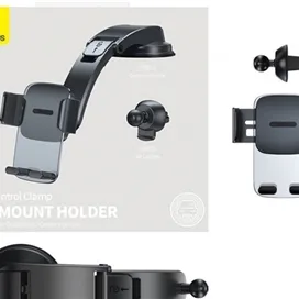 هولدر چندکاره بیسوس Baseus Easy Control Clamp Car Mount Holder Set SUYK000001 شفاف