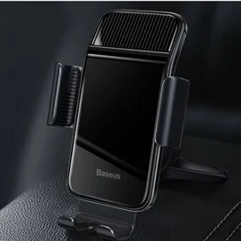 هولدر دریچه کولری هوشمند بیسوس Baseus Smart Solar Power Wireless Holder SUZG000001 خورشیدی