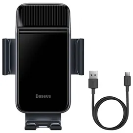هولدر دریچه کولری هوشمند بیسوس Baseus Smart Solar Power Wireless Holder SUZG000001 خورشیدی