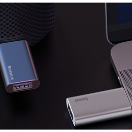 فلش مموری و آداپتور شارژ بیسوس Baseus Enjoy Music U-Disk 32GB ACUP-B0A ظرفیت 32 گیگابایت