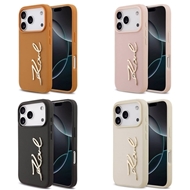 قاب کارل لاگرفلد Karl Lagerfeld نوشته برجسته مناسب برای Apple iPhone 17 Pro