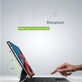 کاور کیبورد دار برند گرین لاین Green Lion مدل Magic Keyboard Case مناسب برای Apple iPad Pro 12.9 2022 Air 13 2024