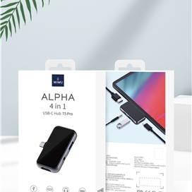 هاب 4 پورت برند WIWU مدل  Alpha T5 Pro USB-C