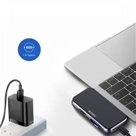 هاب 4 پورت برند WIWU مدل  Alpha T5 Pro USB-C
