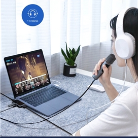 هاب 4 پورت برند WIWU مدل  Alpha T5 Pro USB-C