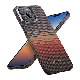 قاب آیفون برند پیتاکا مدلPITAKA StarPeak Tactile Woven（Sunset） مناسب برای Apple iPhone 16 Pro Max