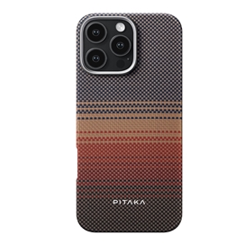 قاب آیفون برند پیتاکا مدلPITAKA StarPeak Tactile Woven（Sunset） مناسب برای Apple iPhone 16 Pro