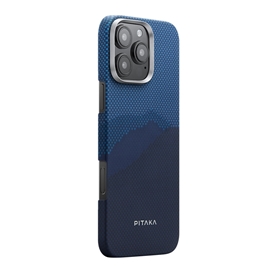 قاب آیفون 16 پرو مکس برند پیتاکا مدلPITAKA StarPeak Tactile Woven（Milky way galaxy） مناسب برای Apple iPhone 16 Pro Max
