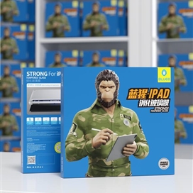 محافظ صفحه آیپد برند بلوئو Blueo مدل Strong Tempered Glass بهمراه ابزار نصب آسان مناسب برای Apple iPad Pro 12.9 2020 2021 2022
