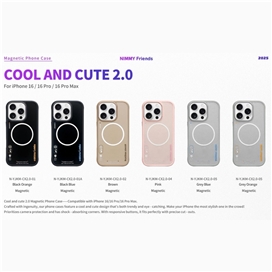 قاب نیمی Nimmy Cool & Cute Case Magnetic Series مناسب برای Apple iPhone 16 Pro