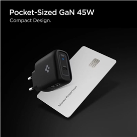 شارژر دیواری اسپیگن مدل ArcStation Pro 45W همراه با کابل USB-C