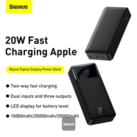 پاوربانک 20000 بیسوس 20Wوات Baseus Bipow Digital Display PPBD20K-X