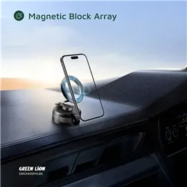 هولدر وکیومی مگ سیف گرین Green Lion Suction Phone Holder GNGX40SPLBK