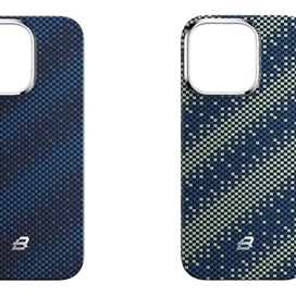 قاب بلو بافت مدل Blueo Gilded Tactile Woven Galaxy Aramid Fiber Magnetic Case مناسب برای Apple iPhone 16 Pro Max