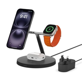 شارژ بیسیم 3 در 1 برند بلکین Belkin مدل BoostCharge Pro WIZ017