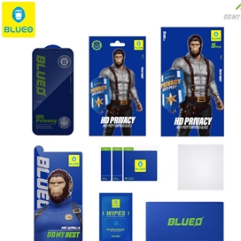 محافظ صفحه بلو پک 5 تایی Blueo 5Pcs Pack HD Privacy anti-peep tempered glass iphone مناسب برای Apple iPhone 15