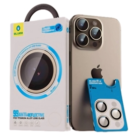 رینگ محافظ لنز بلو تیتانیوم ضد انعکاس نور Blueo 99Anti-Reflective PVD Titanium Alloy Lens Glass مناسب برای Apple iPhone 17 Pro Max