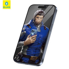 محافظ صفحه بلو سه بعدی ایربگ دار Blueo 3D Invisible Airbag Anti Broken Tempered Glass مناسب برای Apple iPhone 17 Pro