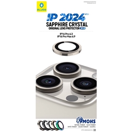 رینگ محافظ لنز بلو یاقوتی کریستالی Blueo SAPPHIRE Crystal Original Lens Glass مناسب برای Apple iPhone 17