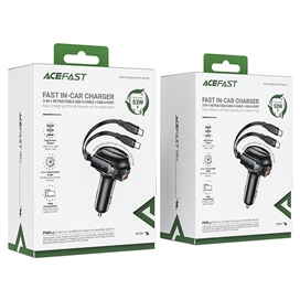 شارژر فندکی ایس فست ACEFAST B13 53W Fast Charger توان 53 وات همراه با کابل متصل