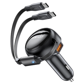 شارژر فندکی ایس فست ACEFAST B13 53W Fast Charger توان 53 وات همراه با کابل متصل