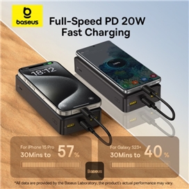 پاوربانک 18400 بیسوس Baseus LifePO4 P10071000113-00 توان 20 وات