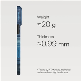 قاب آیفون 17 پرو مکس برند پی تاکا مدل PITAKA Ultra Slim Moment · Moonrise (PitaTap) مناسب برای Apple iPhone 17 Pro Max