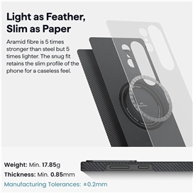 قاب گلکسی  برند پی تاکا مدل PITAKA Ultra-Slim Case 600D مناسب برای Samsung Galaxy S25 Ultra