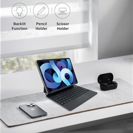 کاور کیبورد دار برند گرین لاین Green Lion مدل Magic Keyboard Case مناسب برای Apple iPad Air 11 2024