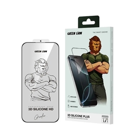 گلس آیفون 17 گرین لاین Green Lion 3D Silicone Plus Iphone 17 GN3DSIL17PCL